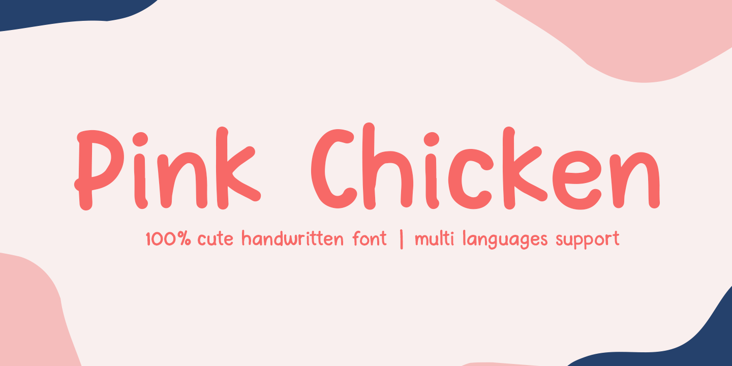 Pink Chicken Font preview